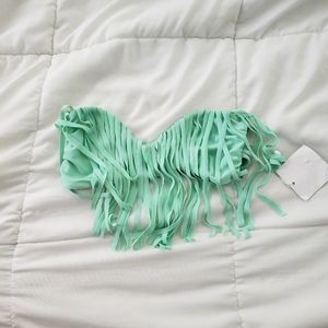 Brand new strapless acacia top